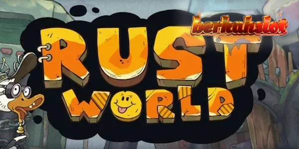Tampilan visual slot Rust World dengan grid 7x7
